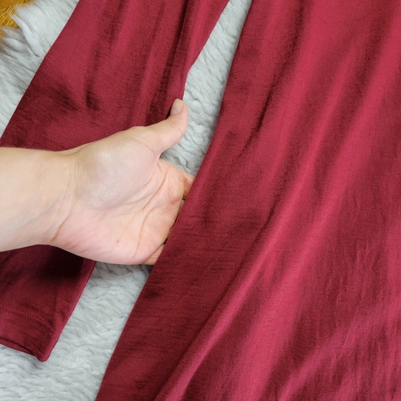 Wooland Wool& Dress Medium Merino Wool Blend Pockets Long Sleeve Cozy Luxury - Picture 2 of 6
